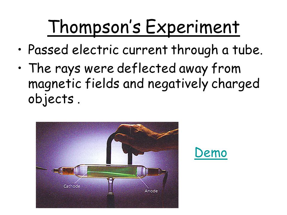 Thompson’s Experiment