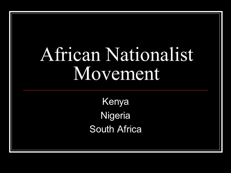 African Nationalist Movement