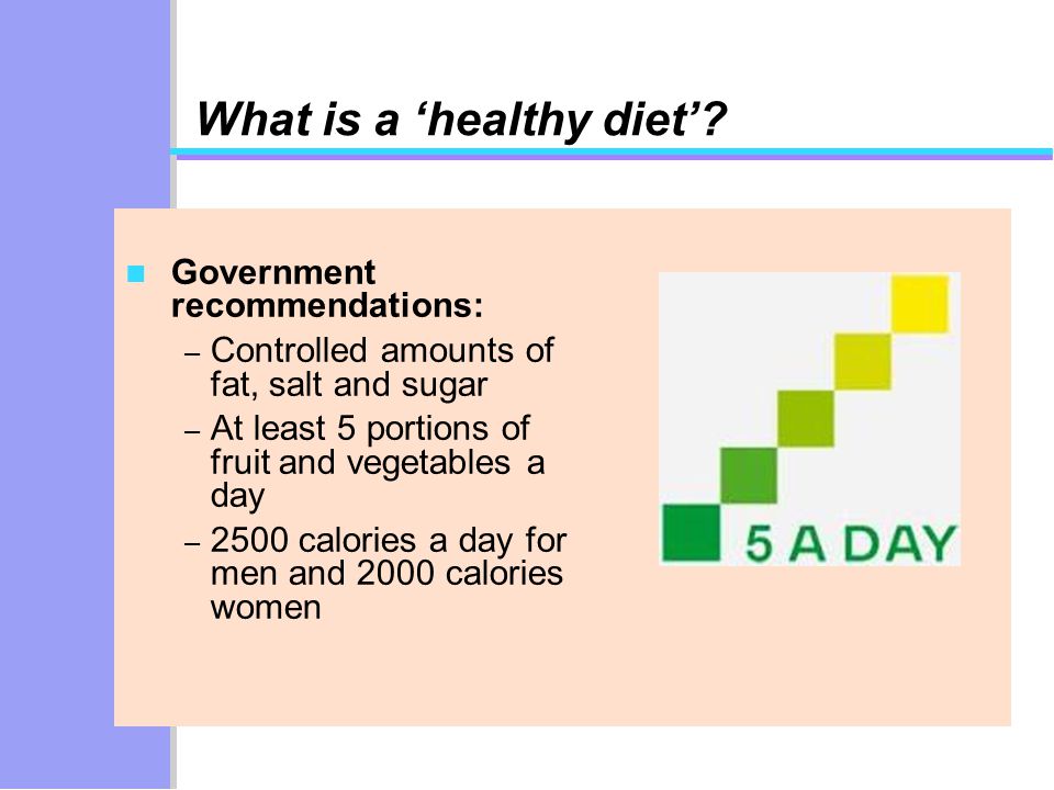 What is a ‘healthy diet’