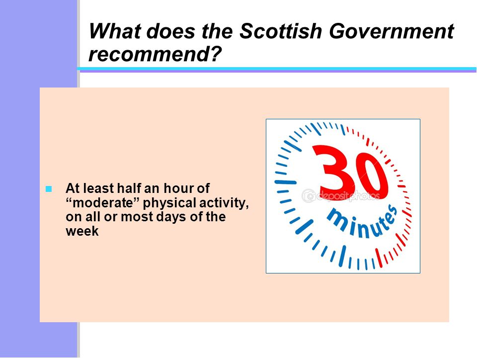 What does the Scottish Government recommend