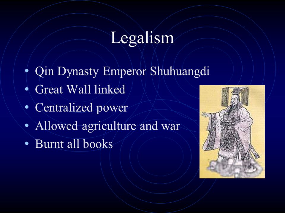 Legalism Qin Dynasty Emperor Shuhuangdi Great Wall linked