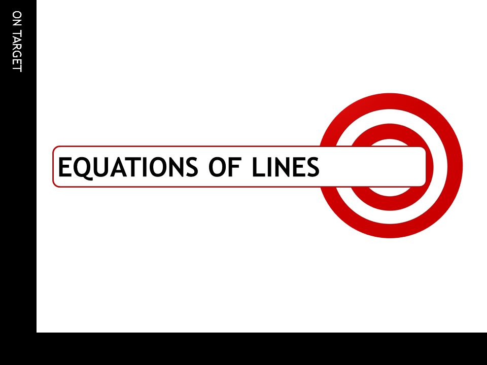 Equations of lines