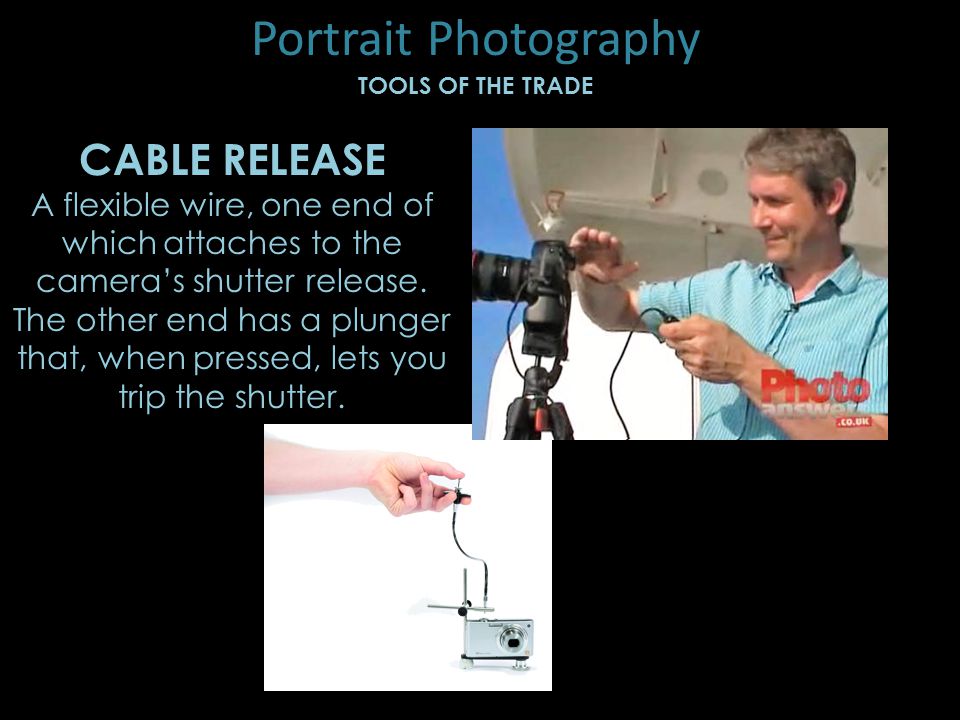 Portrait Photography CABLE RELEASE