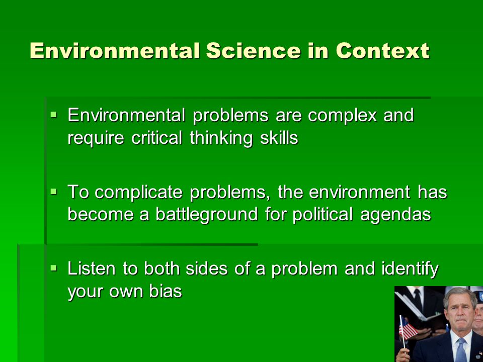 Environmental Science in Context
