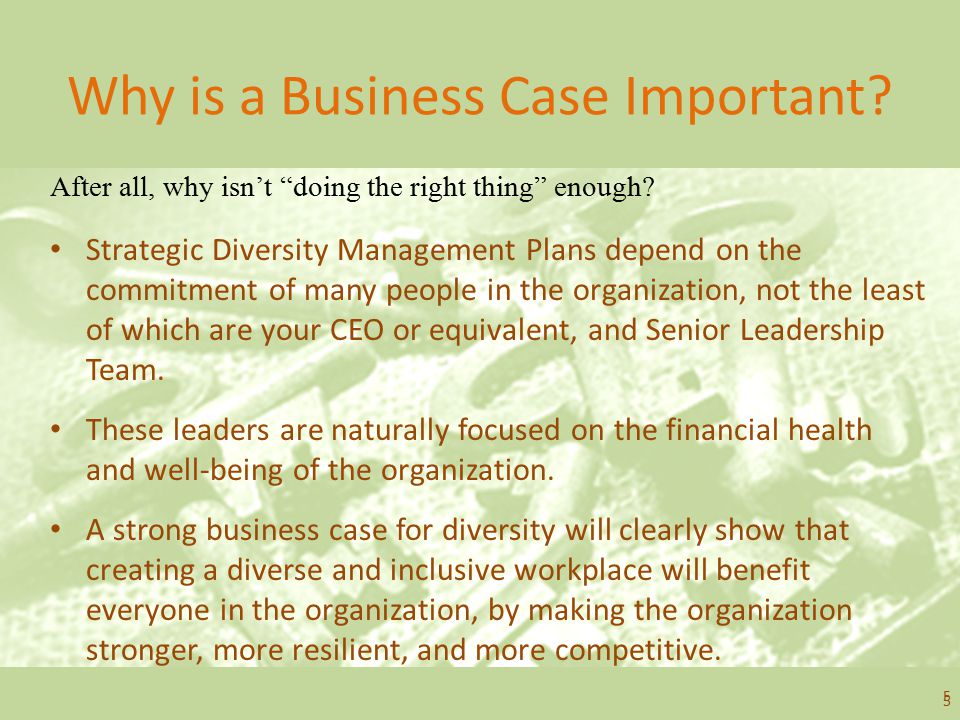 Why is a Business Case Important