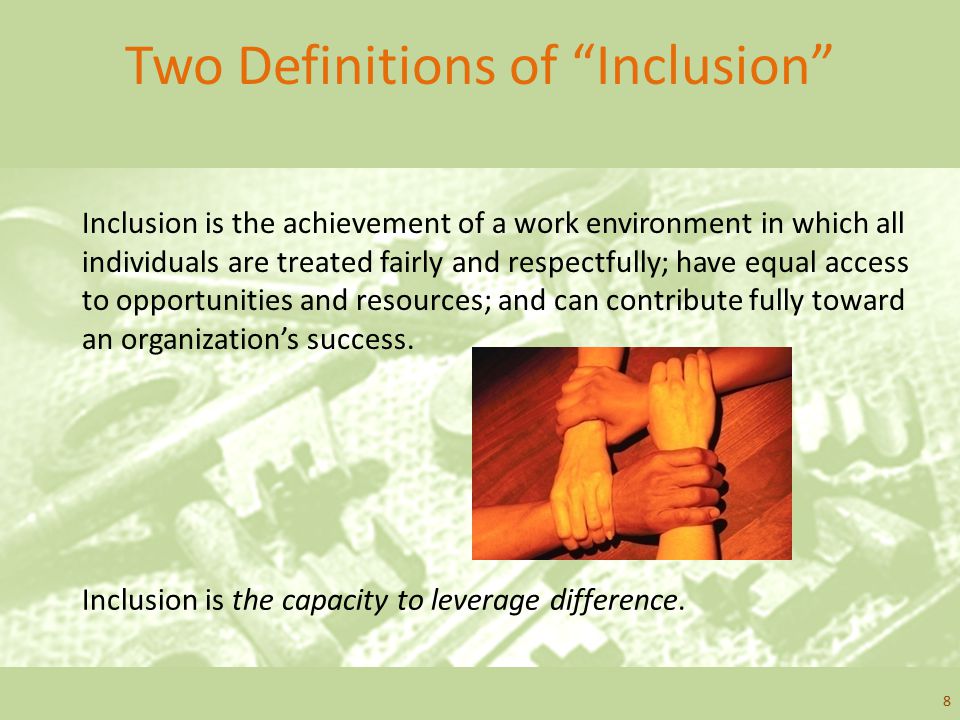 Two Definitions of Inclusion