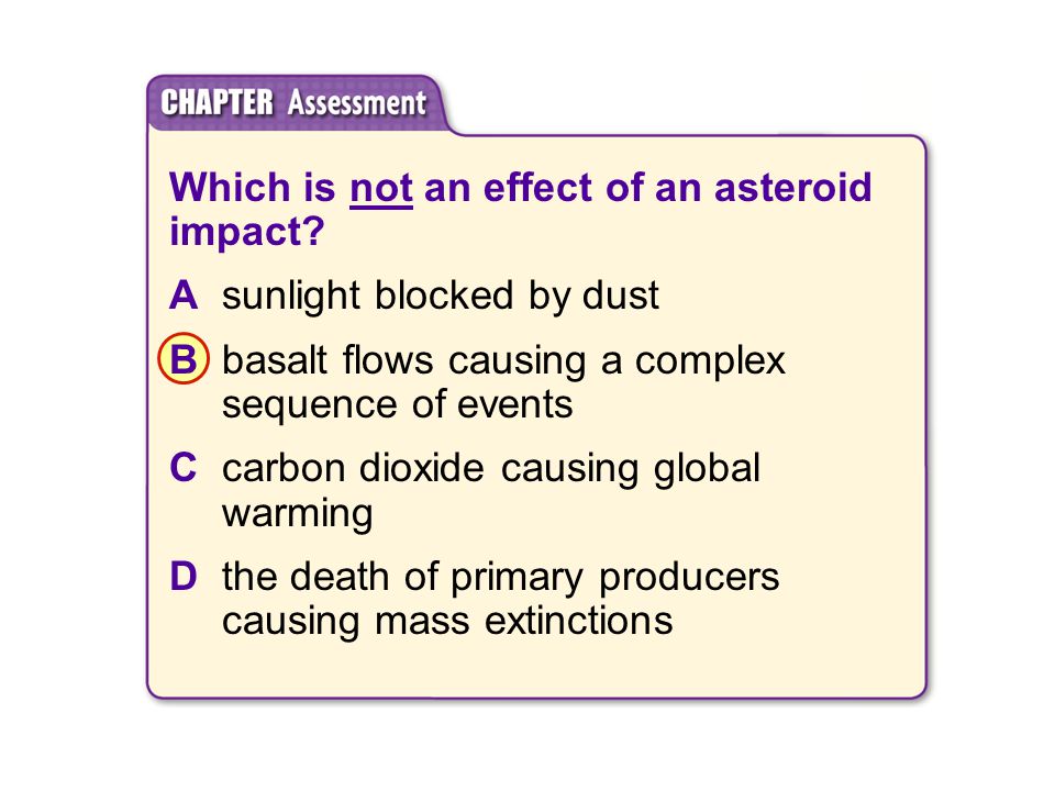 Which is not an effect of an asteroid impact