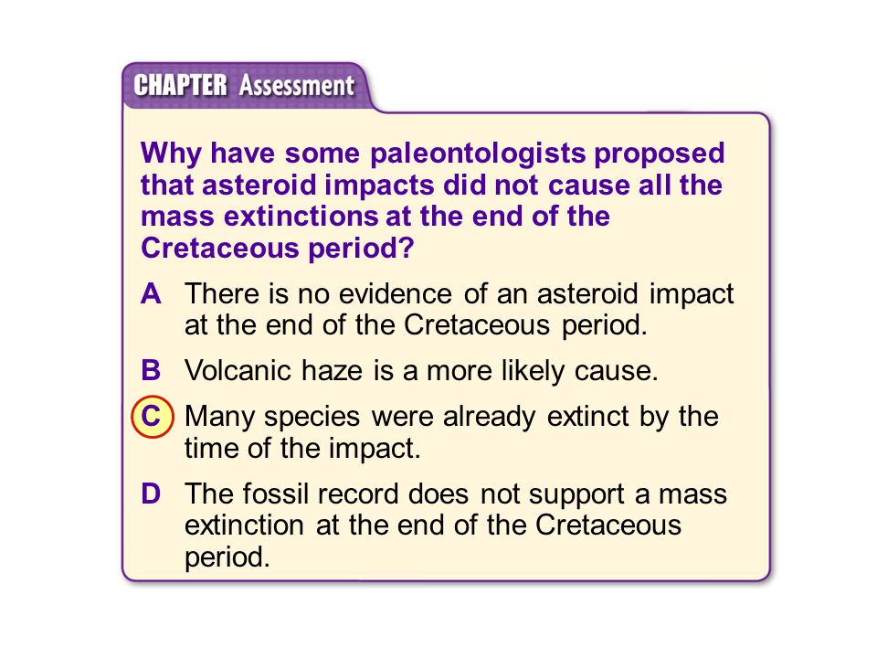 Why have some paleontologists proposed that asteroid impacts did not cause all the mass extinctions at the end of the Cretaceous period