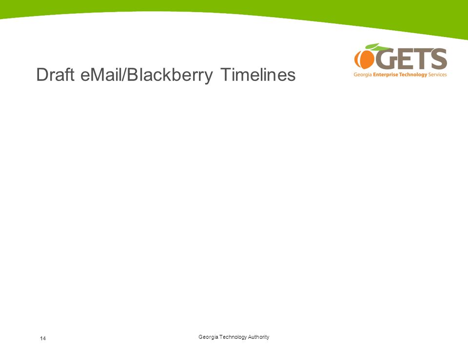 Draft  /Blackberry Timelines