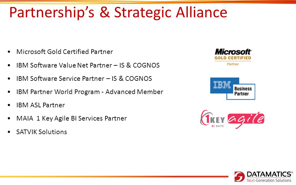 Partnership’s & Strategic Alliance