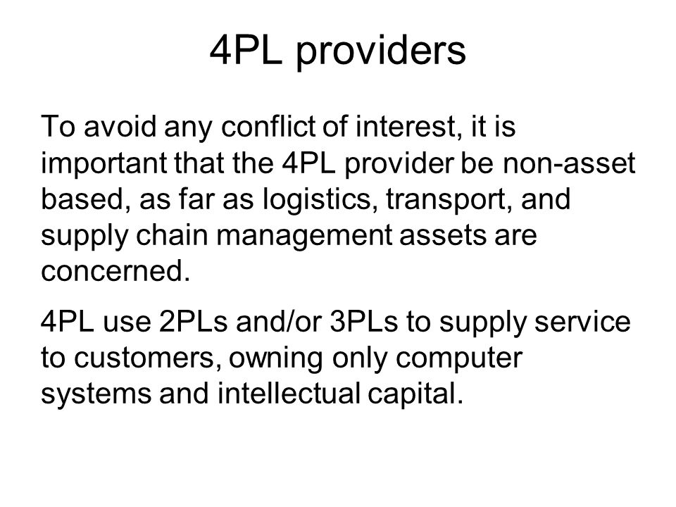 4PL providers