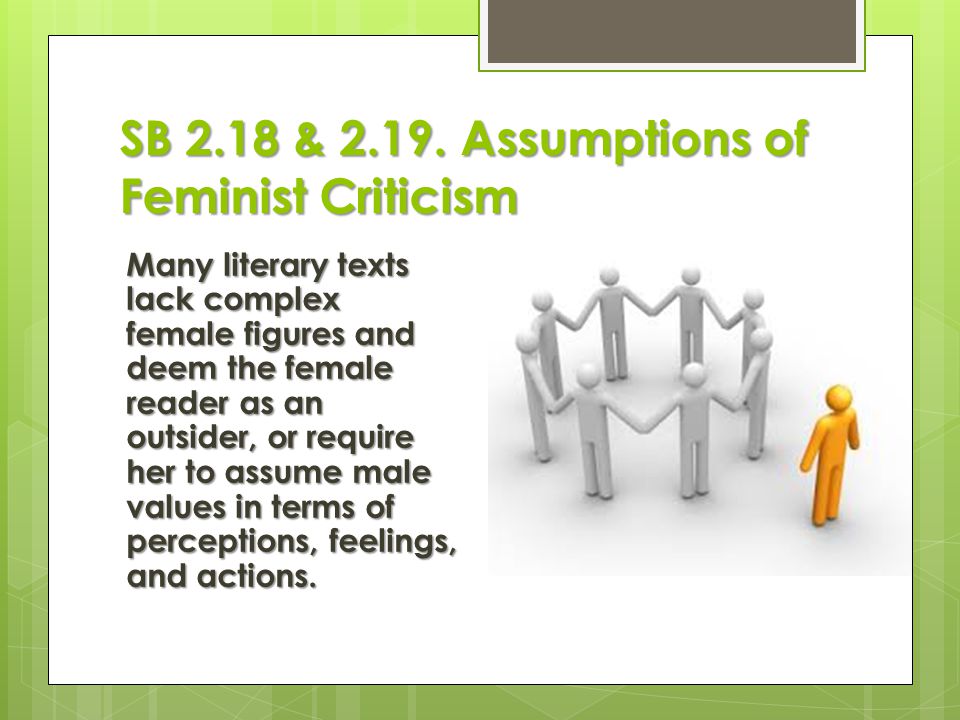 SB 2.18 & Assumptions of Feminist Criticism