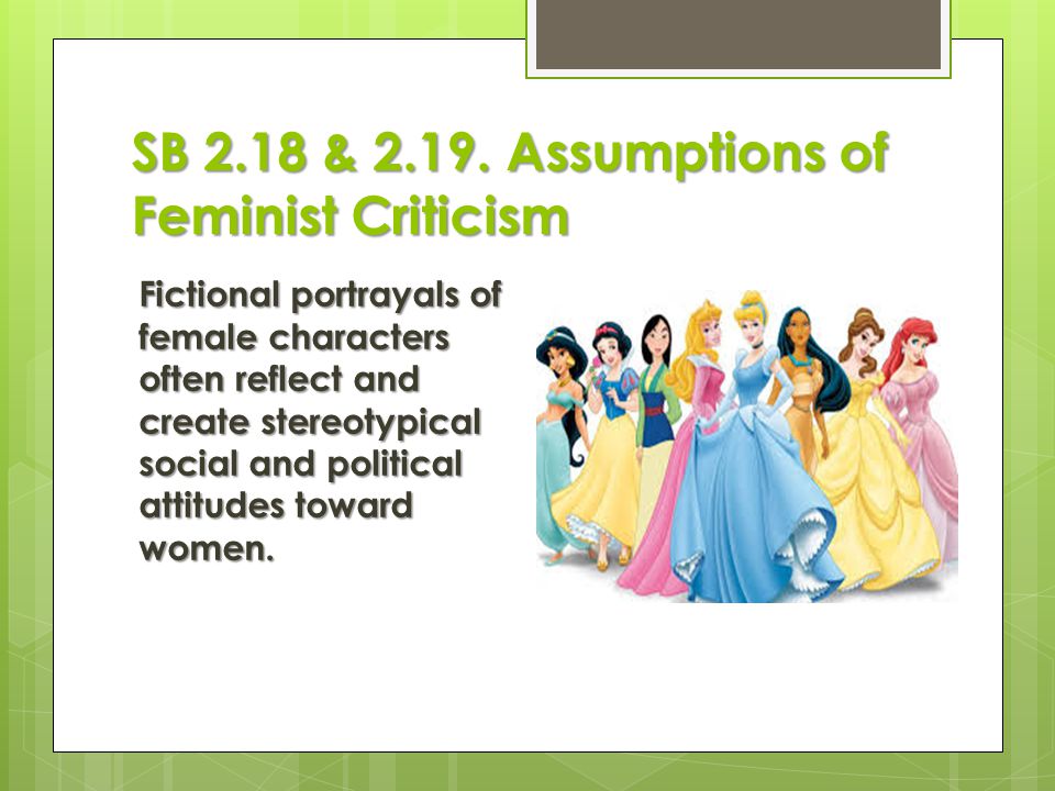 SB 2.18 & Assumptions of Feminist Criticism