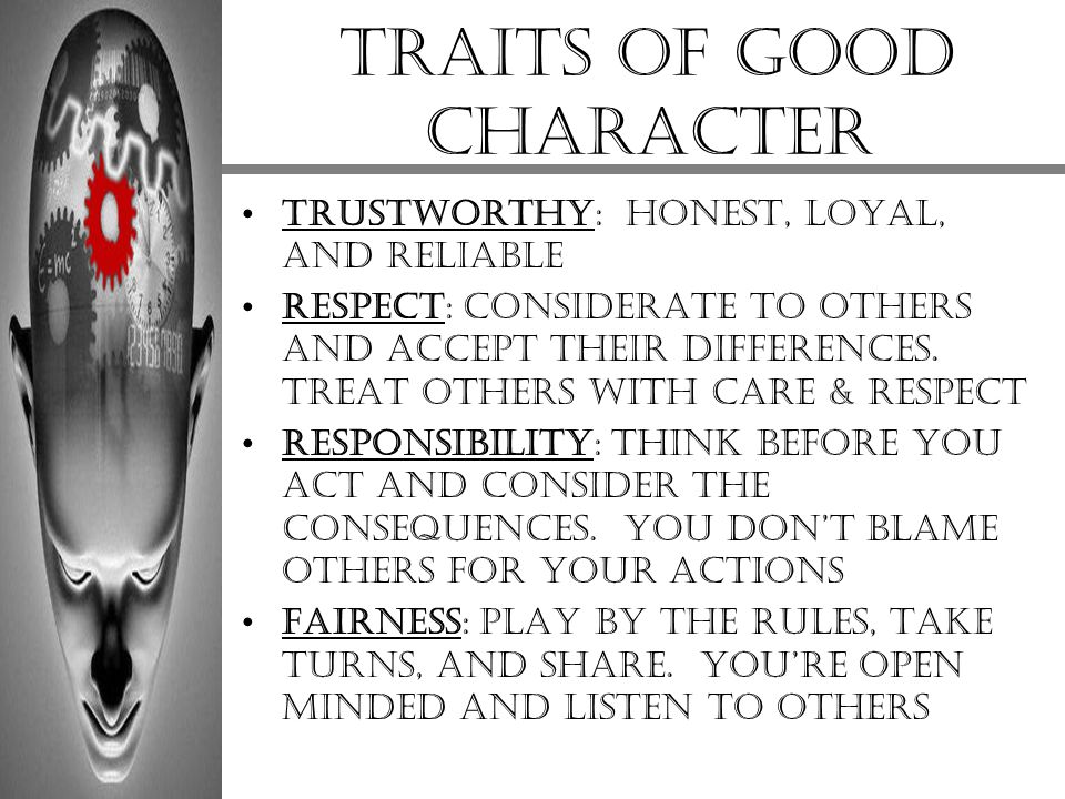 Traits of good character