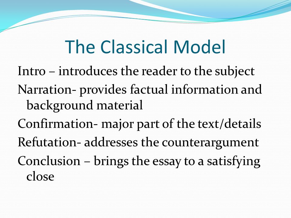 The Classical Model Intro – introduces the reader to the subject