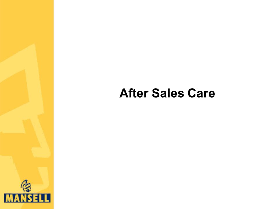 After Sales Care