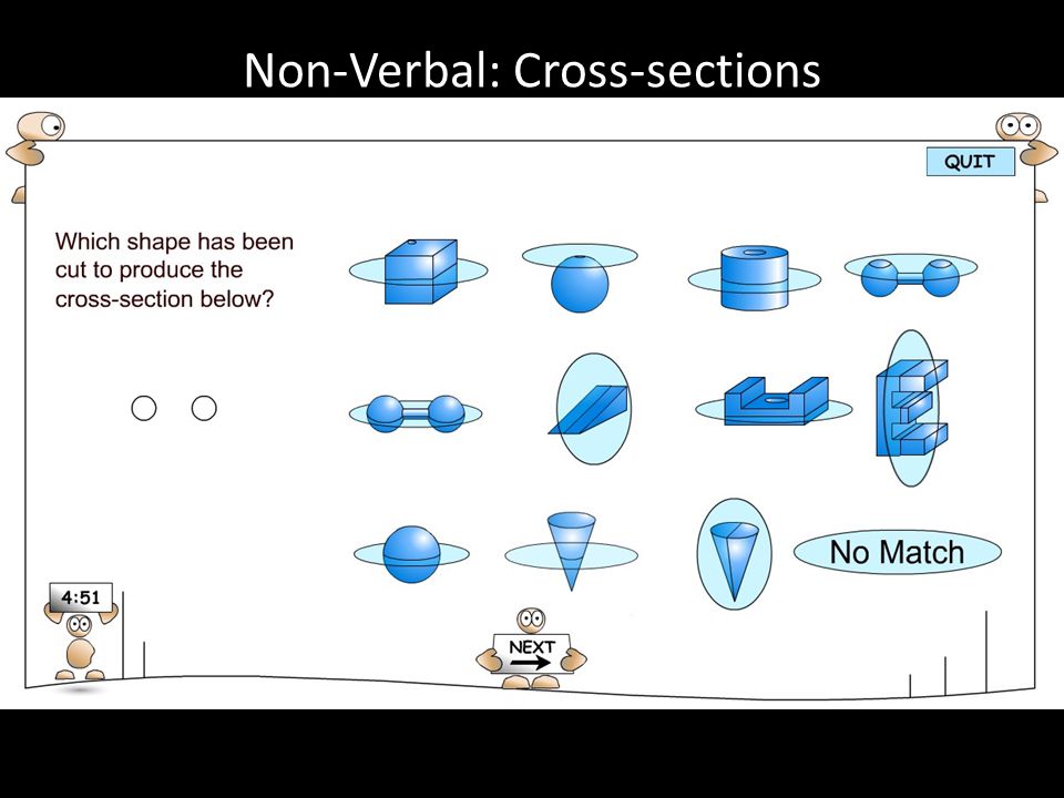 Non-Verbal: Cross-sections