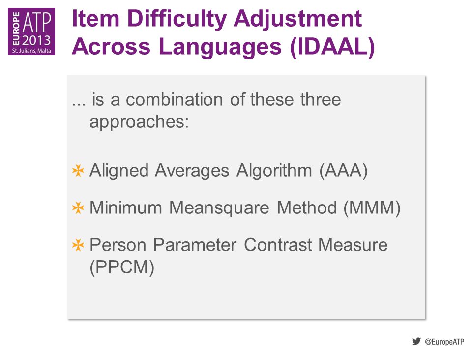 Item Difficulty Adjustment Across Languages (IDAAL)