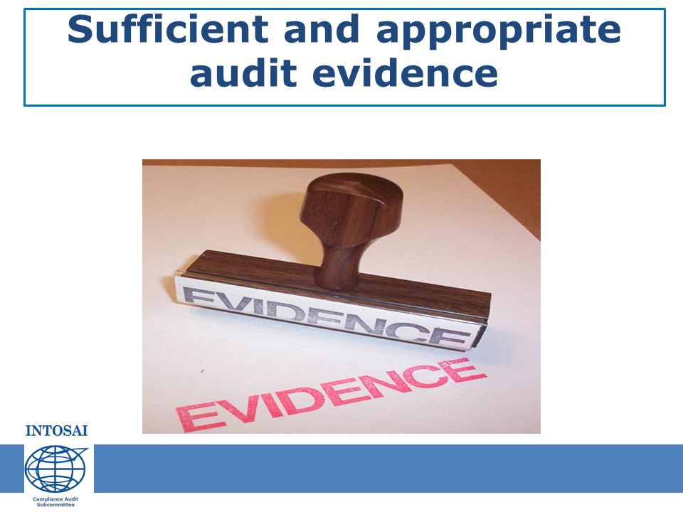 Sufficient and appropriate audit evidence