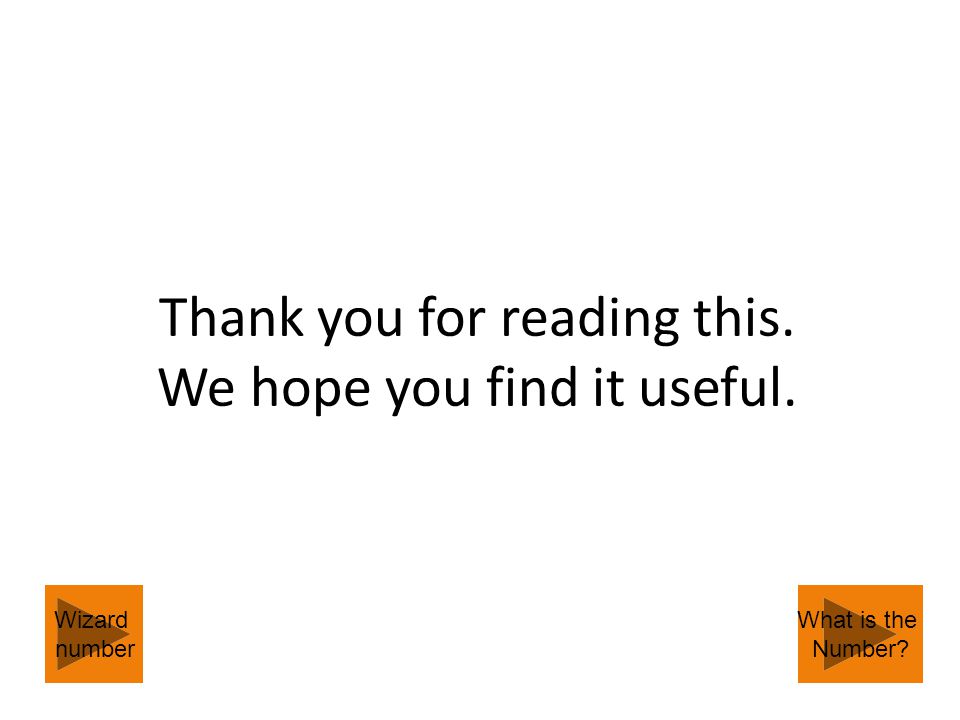 Thank you for reading this. We hope you find it useful.