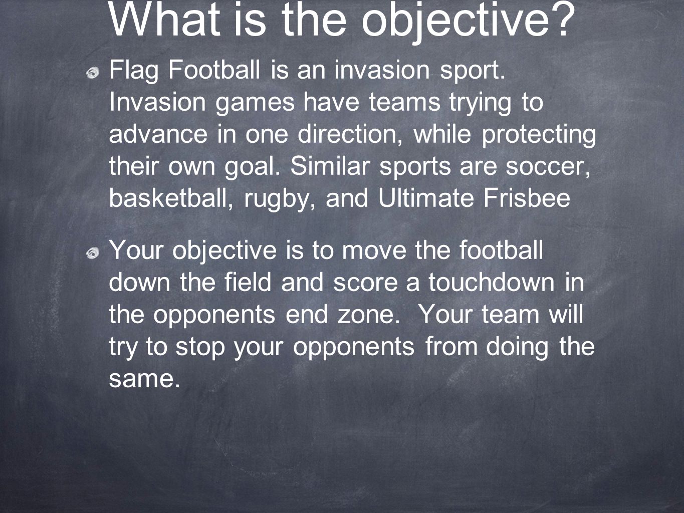 What is the objective