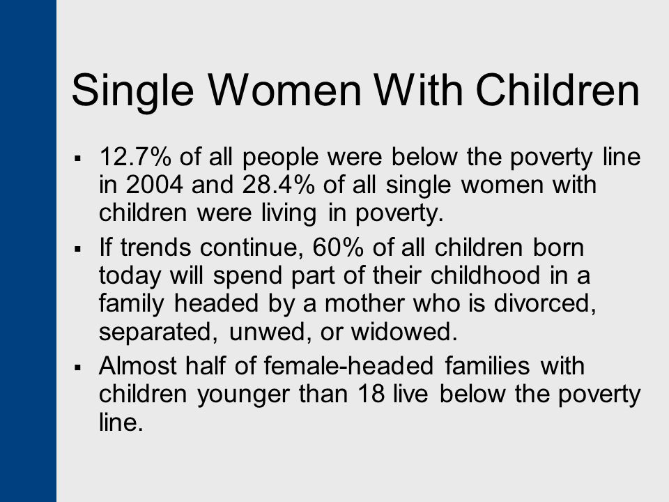 Single Women With Children
