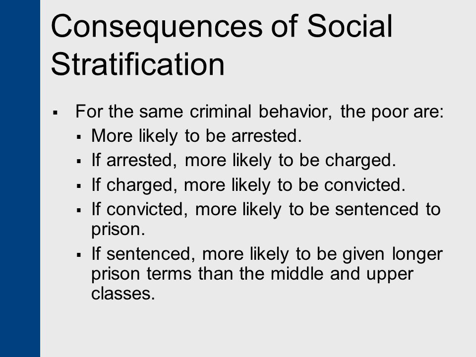 Consequences of Social Stratification