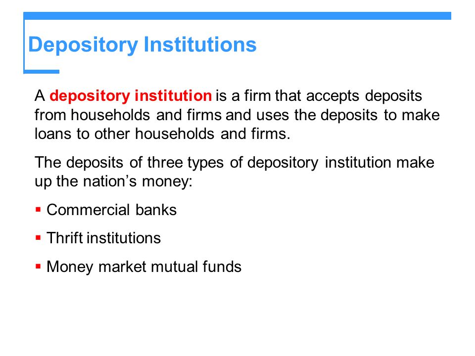 Depository Institutions