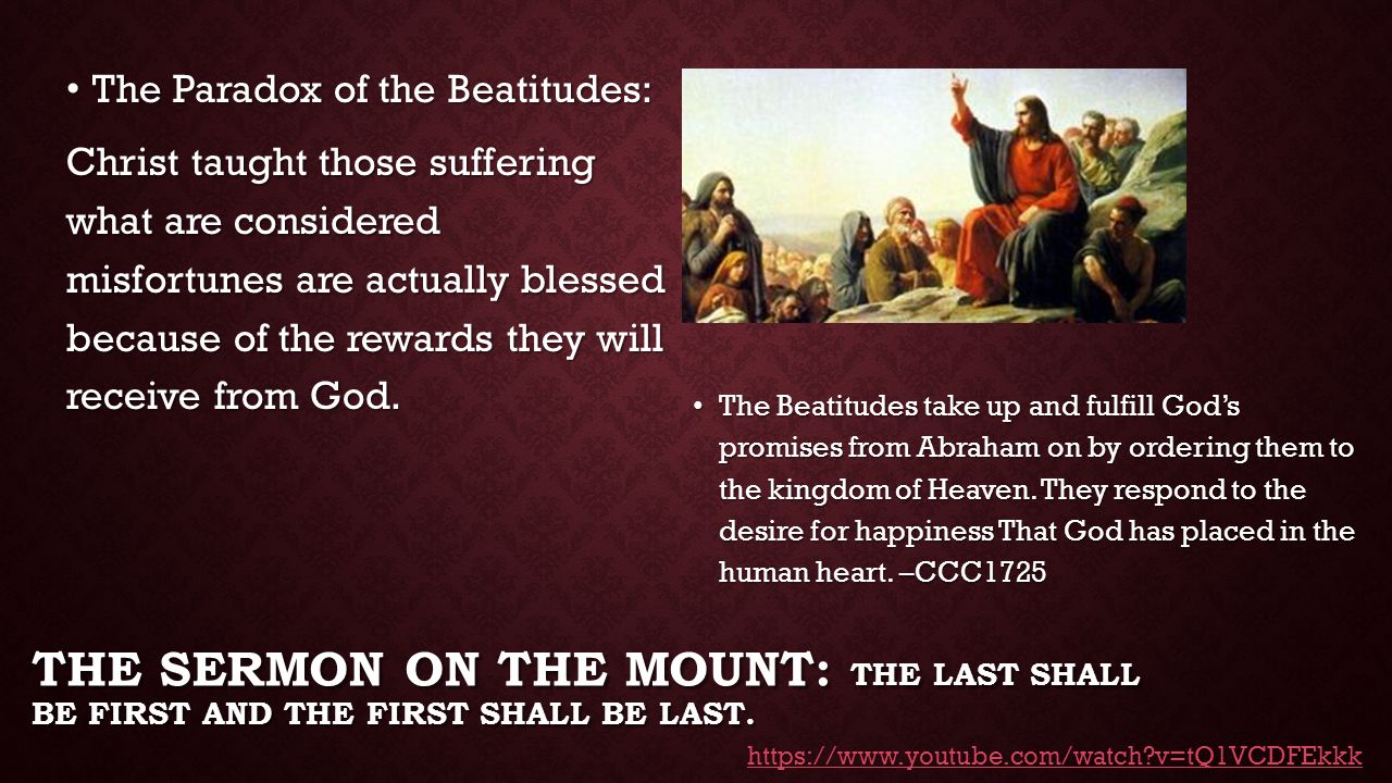 The Paradox of the Beatitudes: