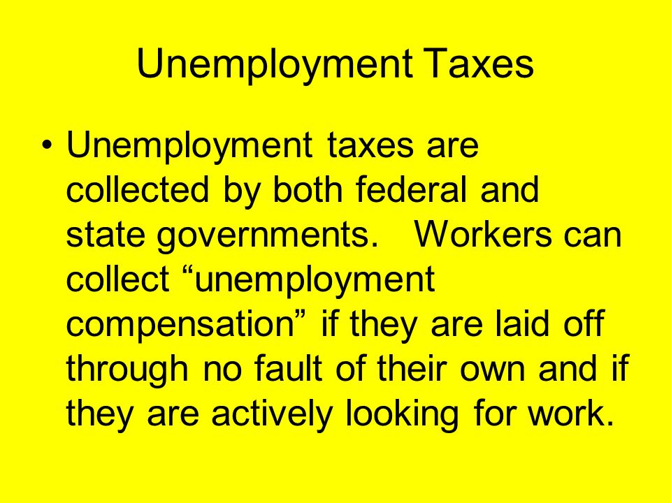Unemployment Taxes