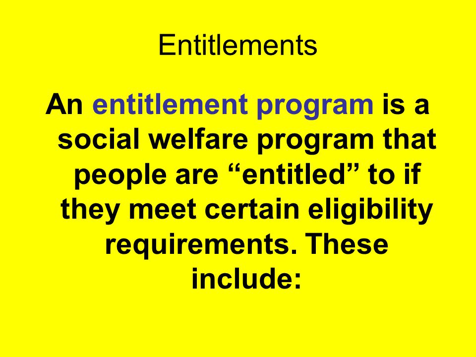 Entitlements