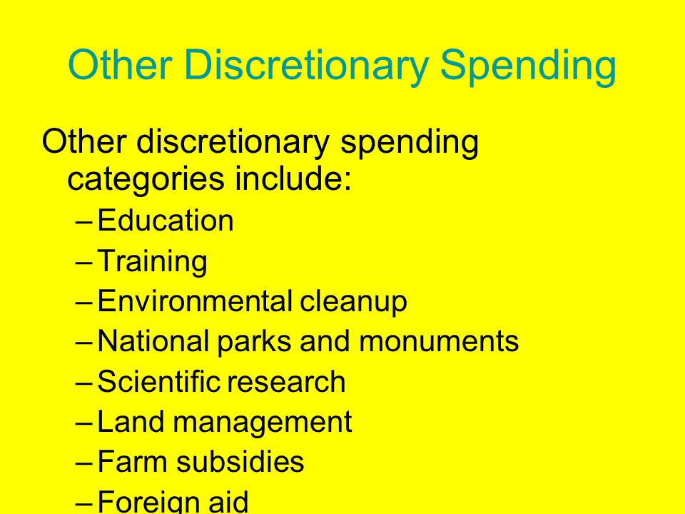 Other Discretionary Spending