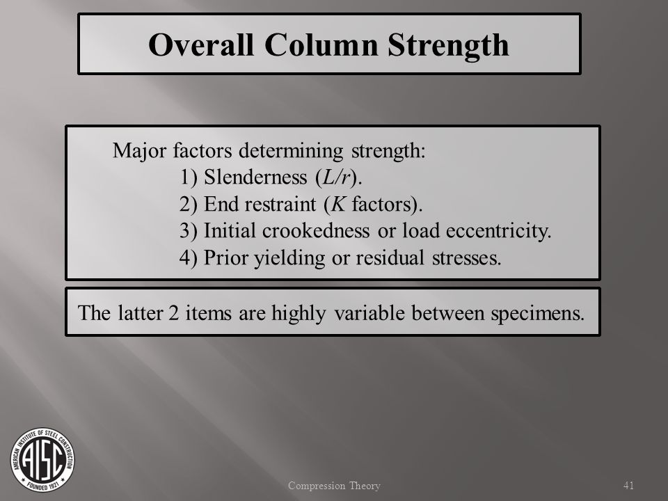 Overall Column Strength