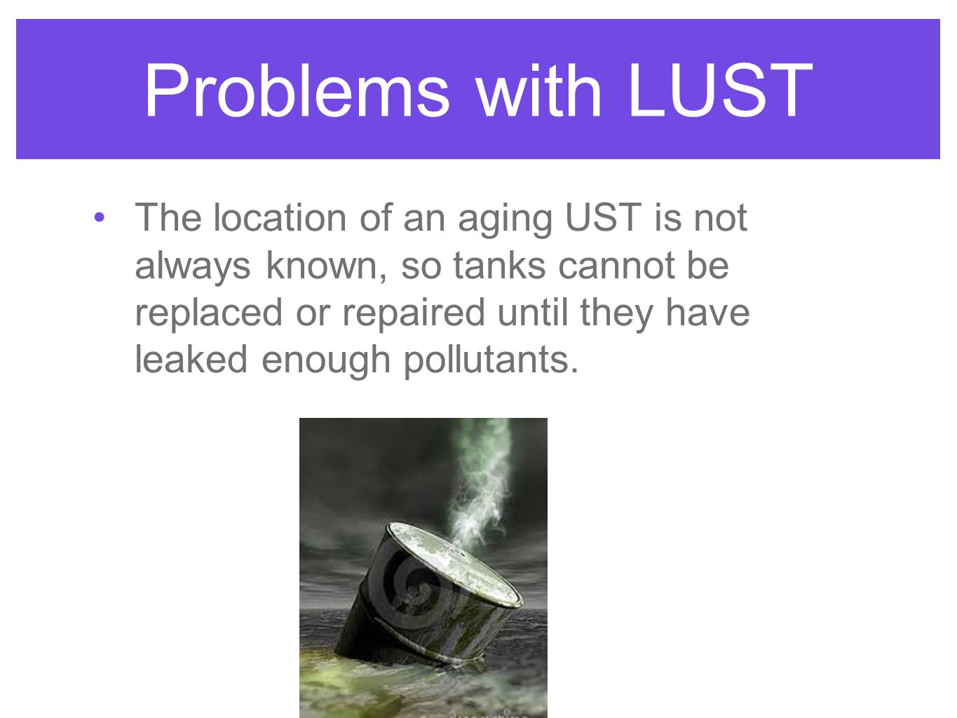 Problems with LUST