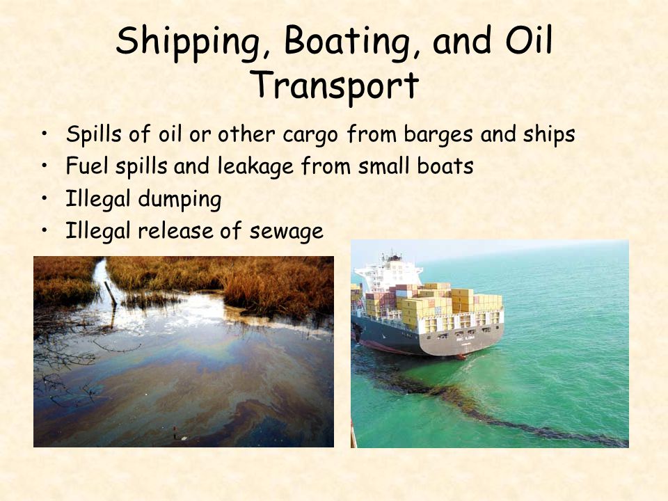 Shipping, Boating, and Oil Transport