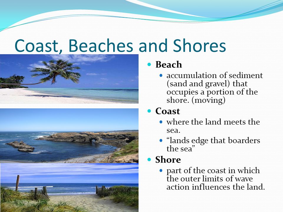 Coast, Beaches and Shores