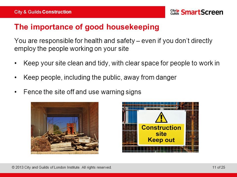 The importance of good housekeeping