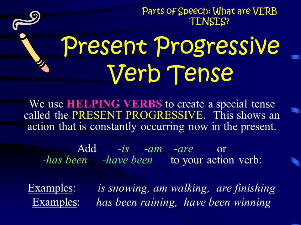 Present Progressive Verb Tense