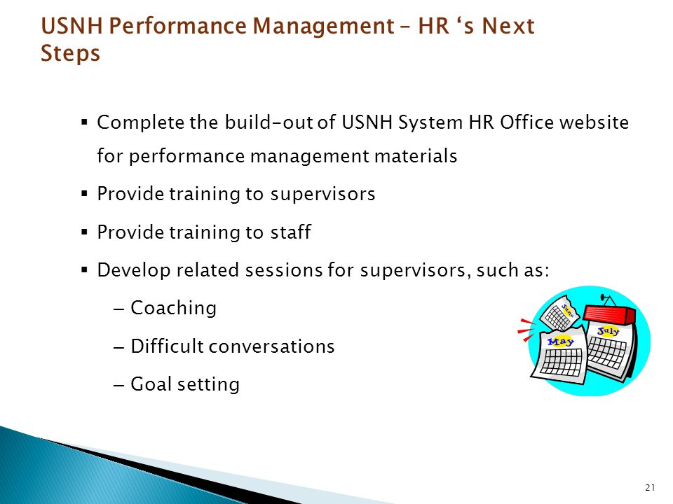 USNH Performance Management – HR ‘s Next Steps