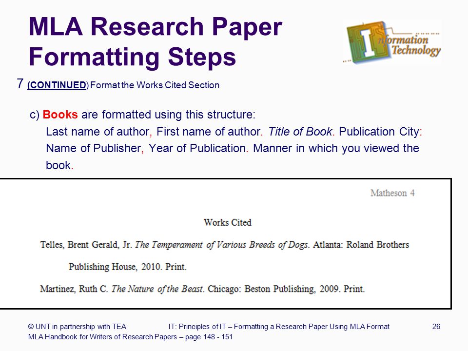 MLA Research Paper Formatting Steps