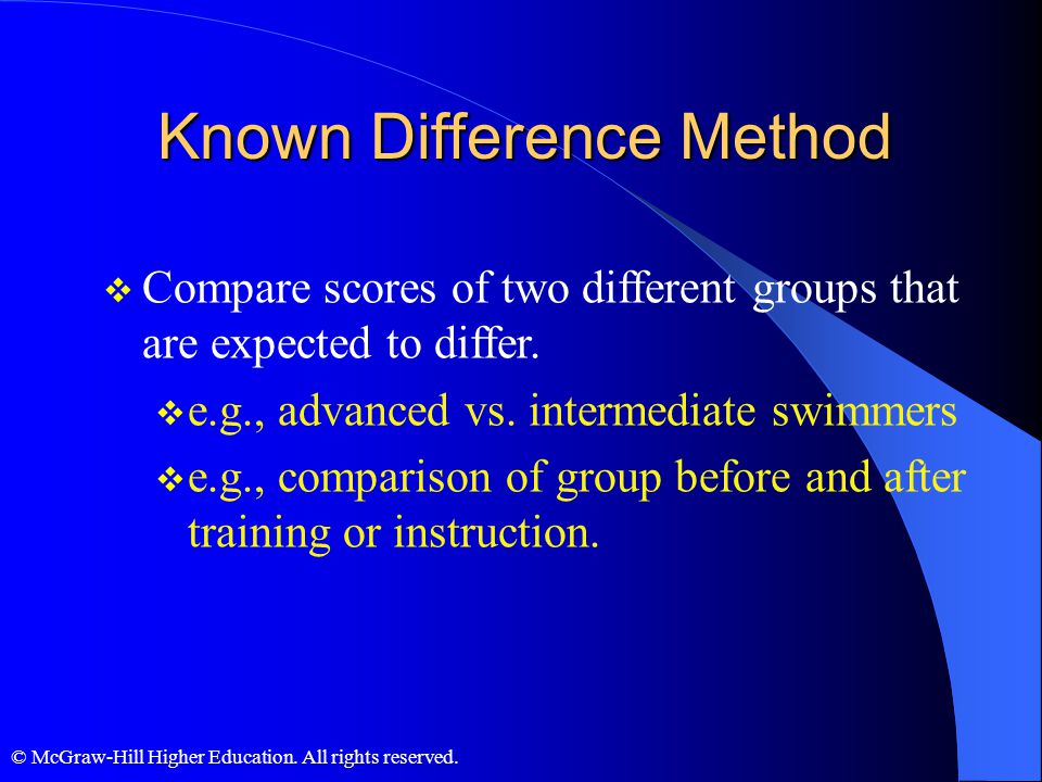 Known Difference Method