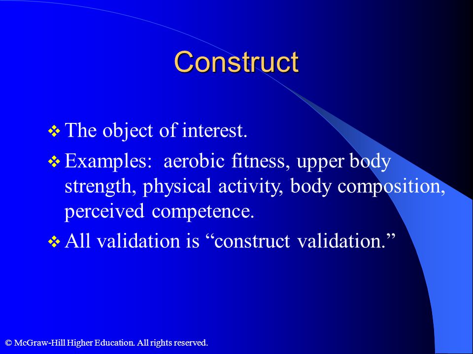 Construct The object of interest.