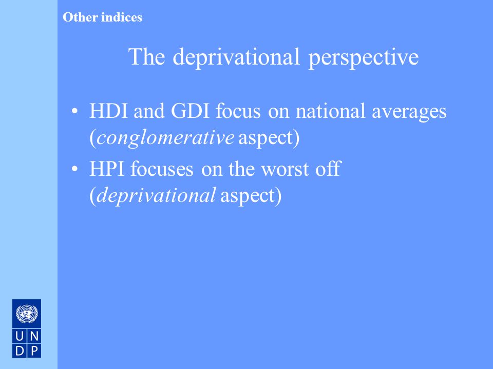 The deprivational perspective