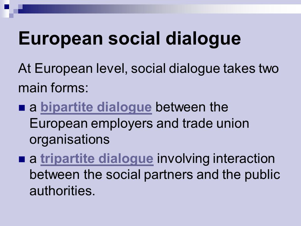 European social dialogue