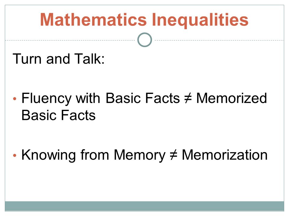 Mathematics Inequalities