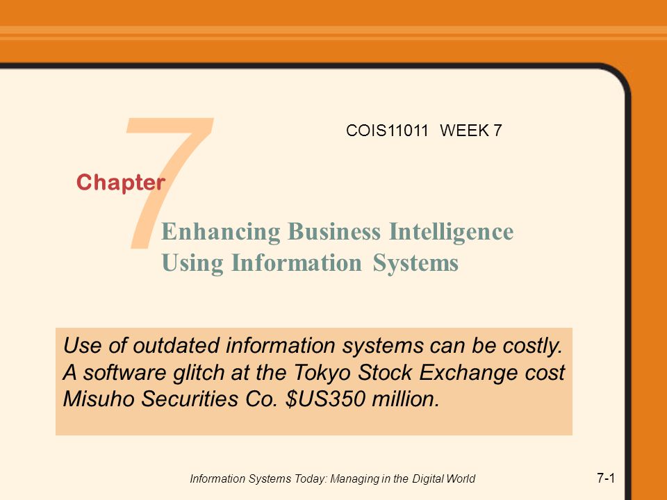 Information Systems Today Managing In The Digital World Ppt