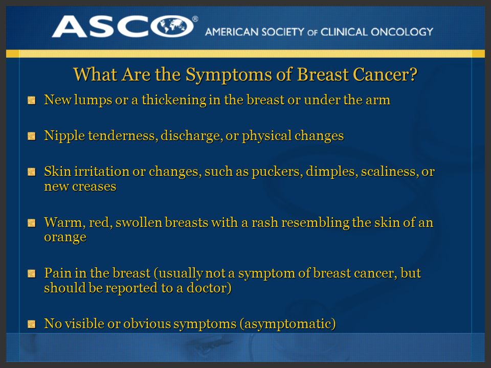 What Are the Symptoms of Breast Cancer