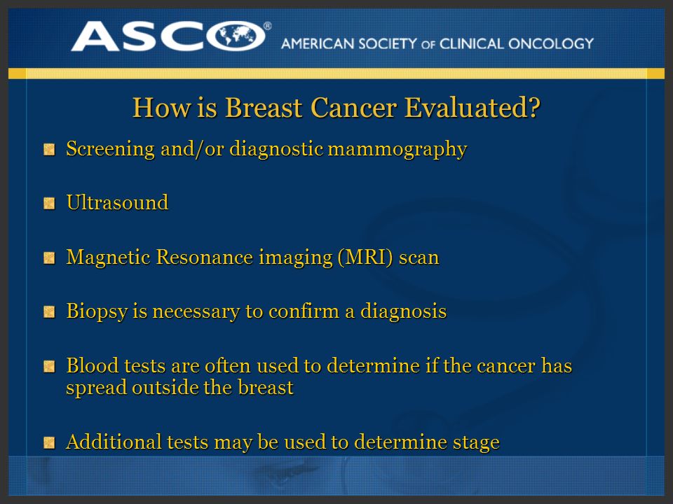 How is Breast Cancer Evaluated