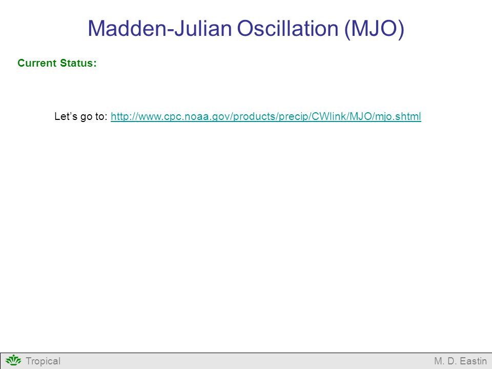 Madden-Julian Oscillation (MJO)