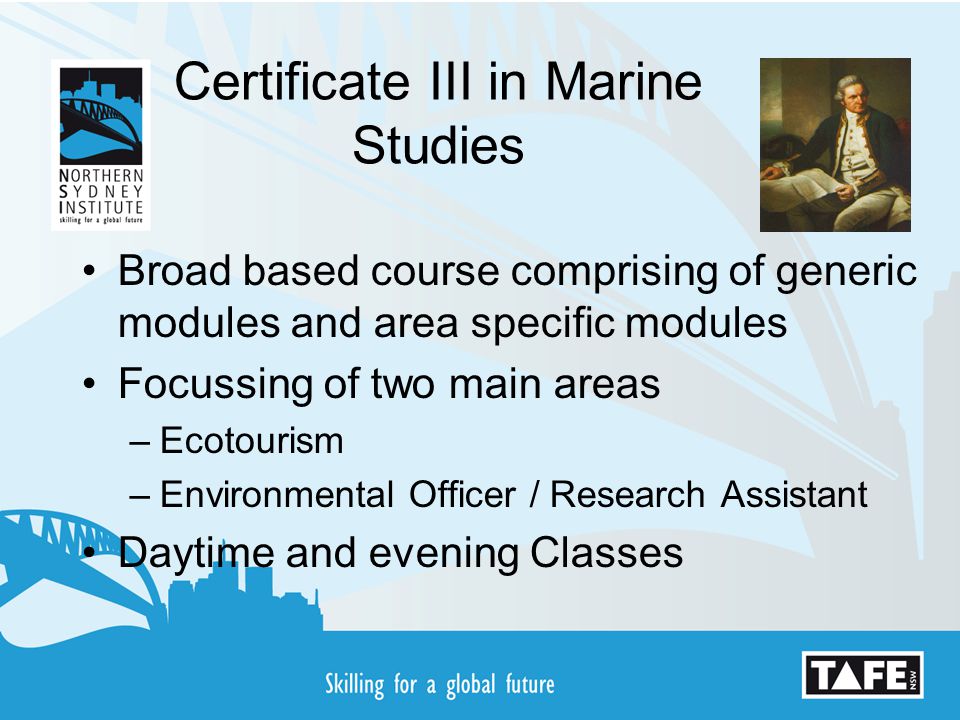 Certificate III in Marine Studies